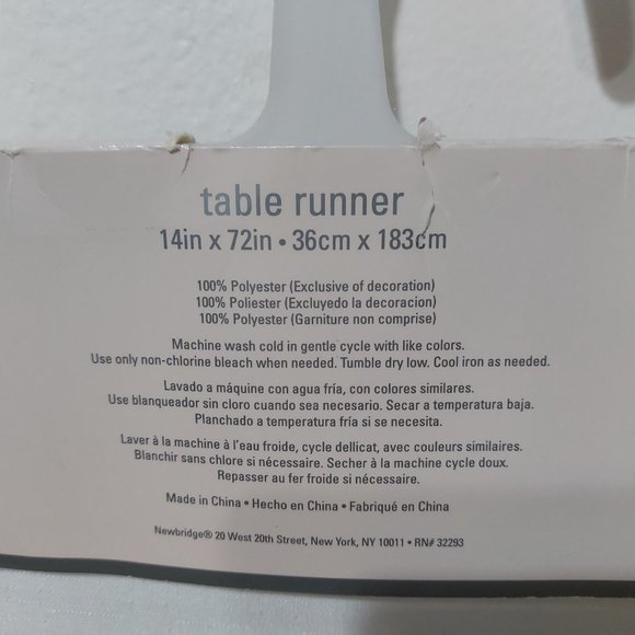 Spring Time Designer Tabletop Fashion Table Runner 14x72 Spr Hydrangea - Picture 10 of 11